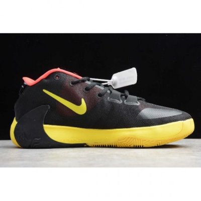 Nike Erkek Zoom Freak 1 Siyah / Sarı / Kırmızı Basketbol Ayakkabısı Türkiye - K8PQJIWR